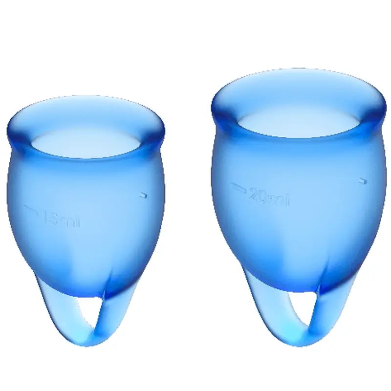 Satisfyer Feel Confident Menstrual Cup Kit Intense Blue 15 + 20 Ml