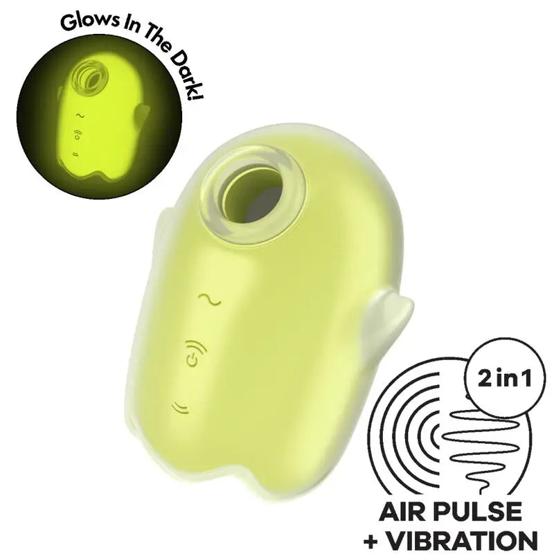 Satisfyer Glowing Ghost Air Pulse & Vibrator Jaune