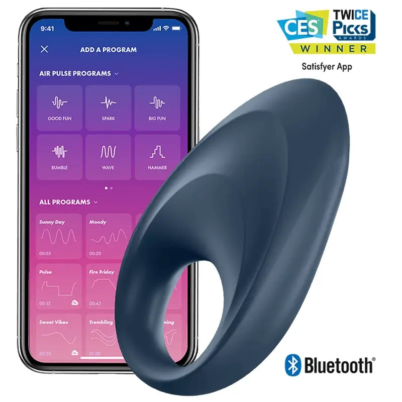Anneau vibrant Satisfyer Mighty One App