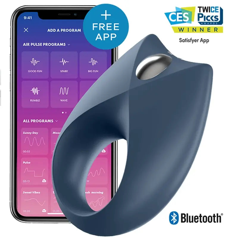 Anneau vibrant Satisfyer Powerful Royal One App