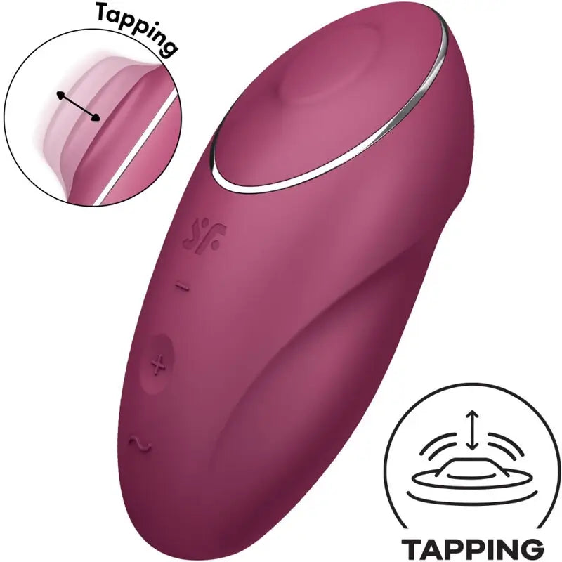 Satisfyer Tap & Climax 1 Vibrateur Lay-On Rouge