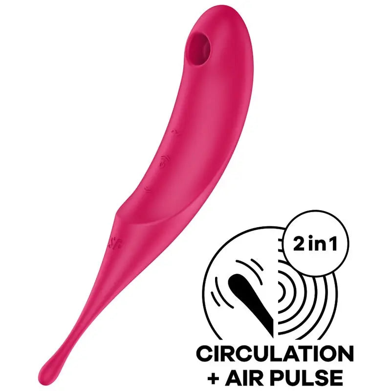 Satisfyer Twirling Pro Stimulateur et vibrateur rouge