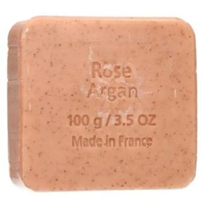 Savon Du Midi Exfoliating Soap Argan-Rose Lozenge 100Gr. Bio