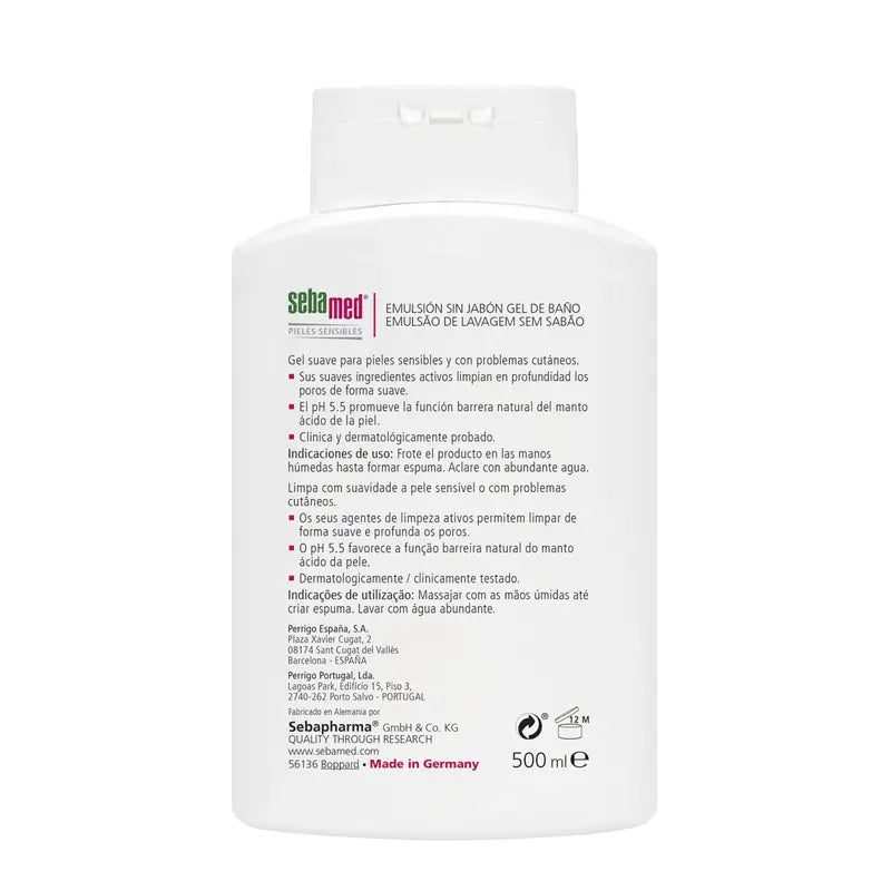 SEBAMED Gel de bain émulsion sans savon 500 ml