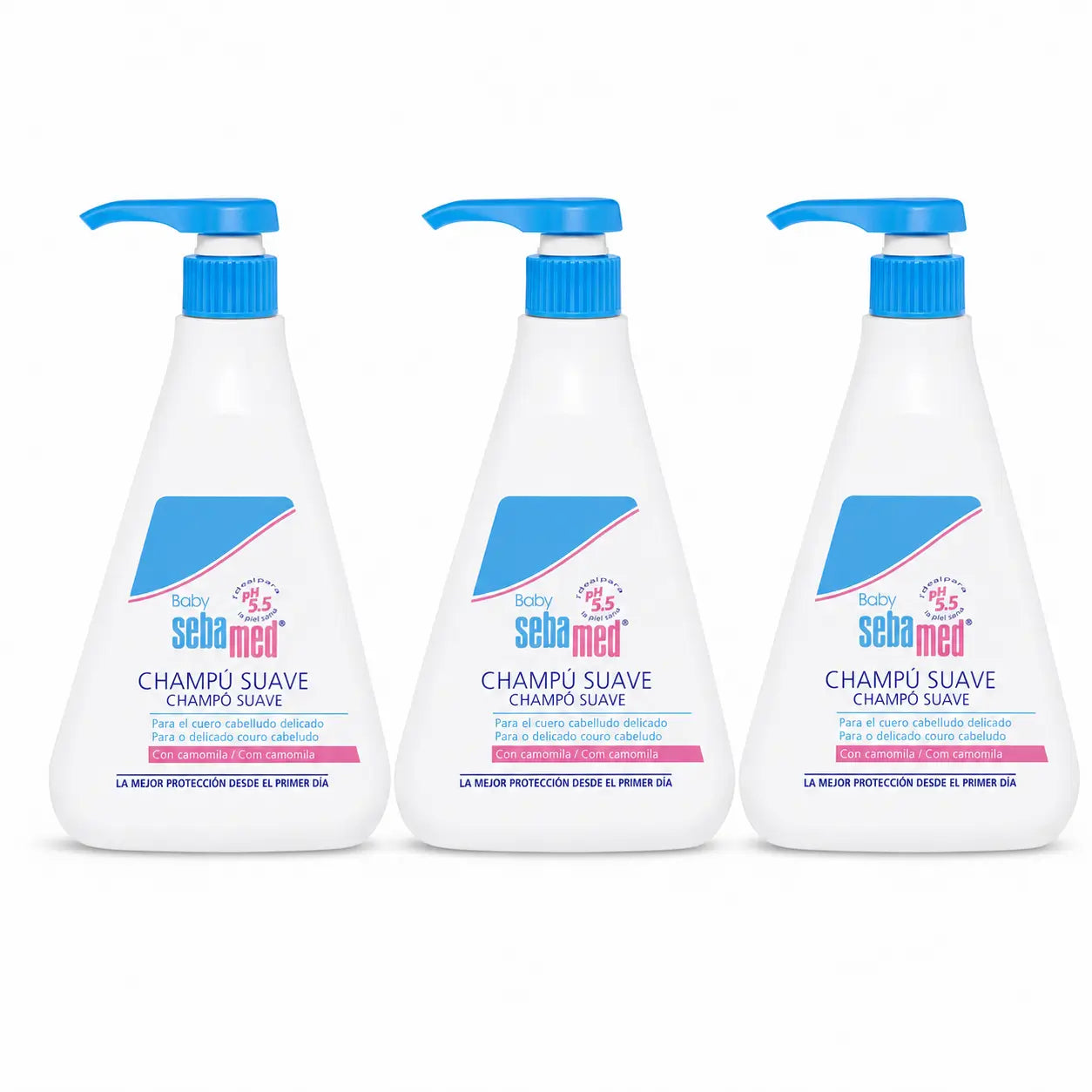 Sebamed Baby Shampooing doux 500 ml, pack 3