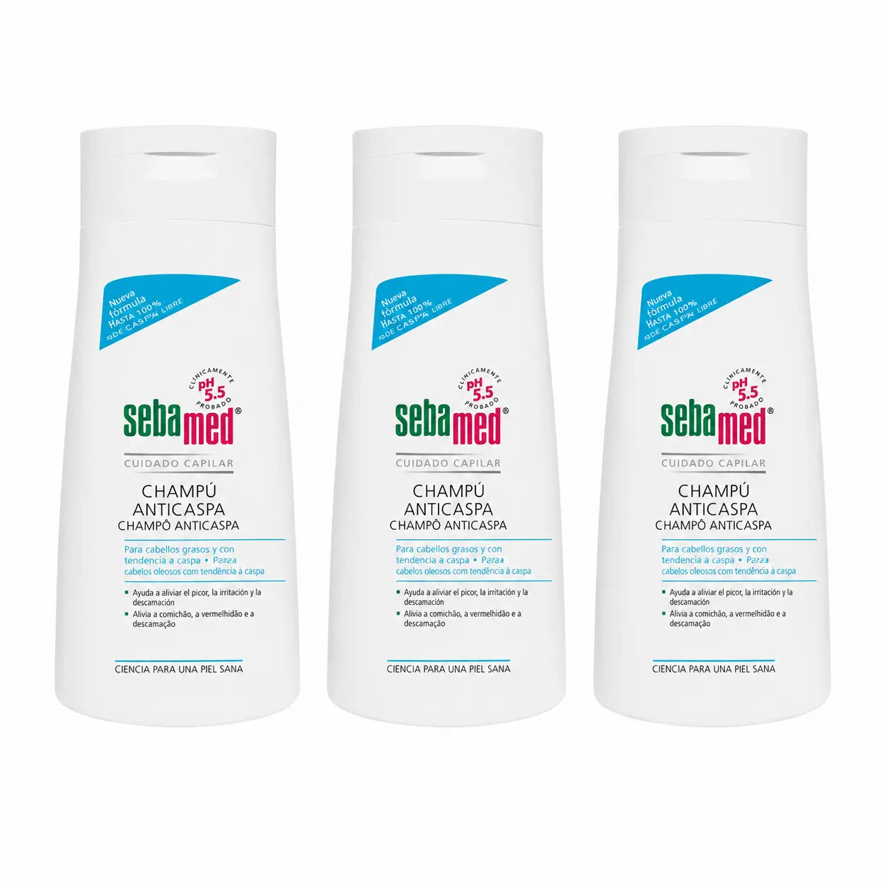 Sebamed Shampooing antipelliculaire 400 ml, pack 3
