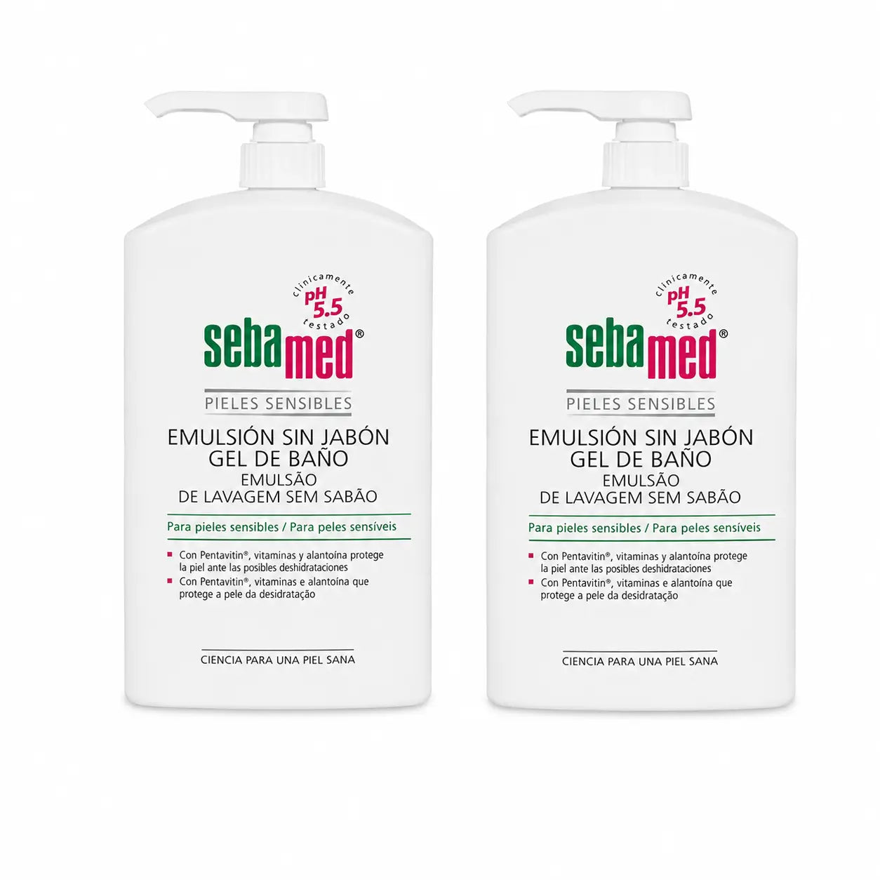 Sebamed Gel de bain Emulsion sans savon 1000 Ml, pack 2