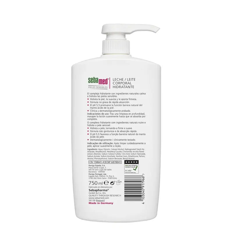 SEBAMED Lait corporel hydratant 750 ml