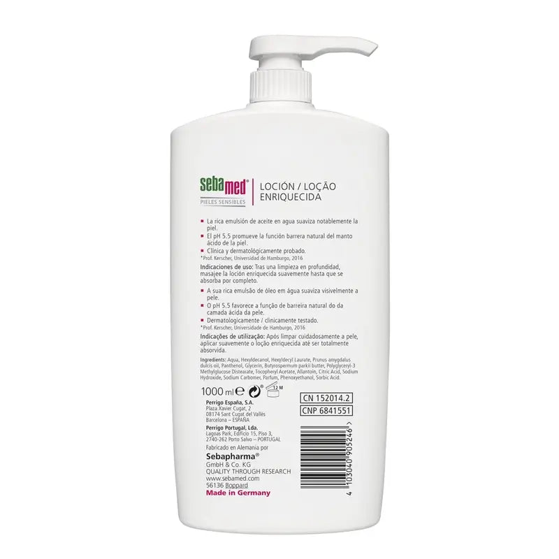 SEBAMED Lotion enrichie 1000 ml