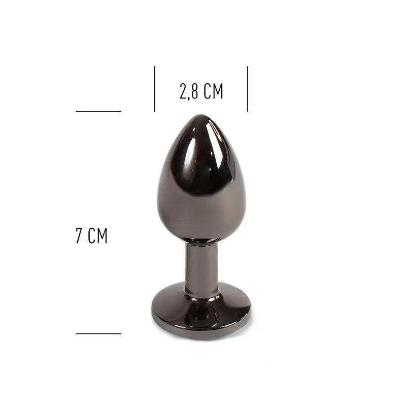 Secret Play Gunmetal Butt Plug Taille S 7 Cm