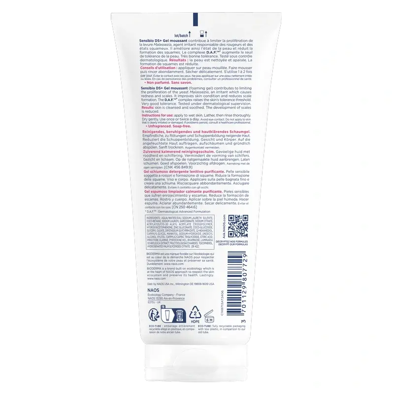BIODERMA Sensibio Ds+ Gel nettoyant 200 ml
