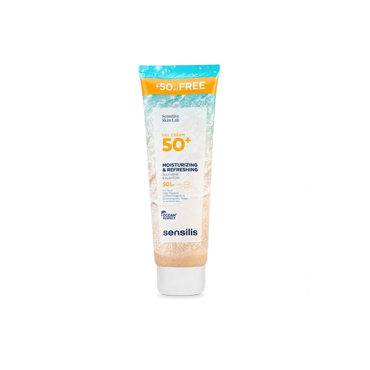 Sensilis Gel Crème Hydratant et Rafraîchissant SPF 50+, 250 ml