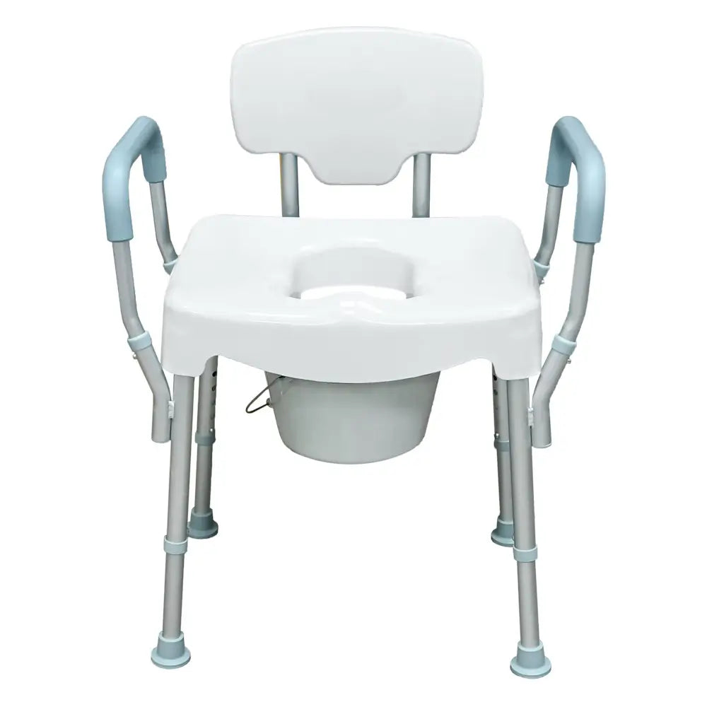 chaise de douche et de toilettes XL avec accoudoirs