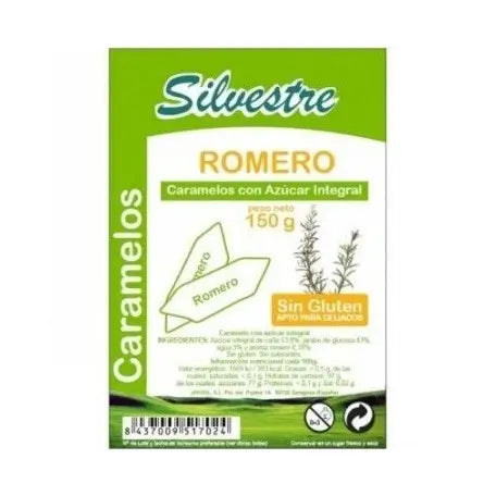 Silvestre Rosemary Sugar Cane Sugar Candies 150Gr.