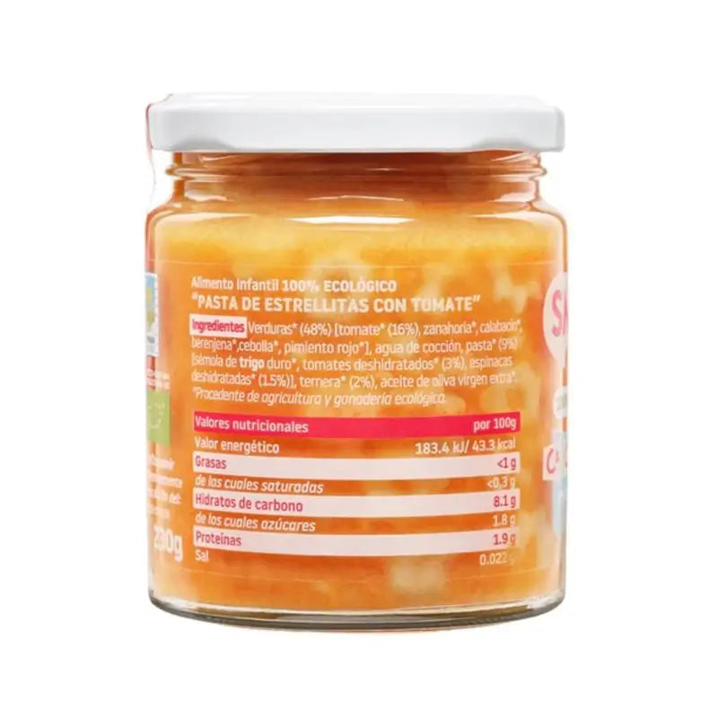 Smileat petit pot avec morceaux de pâtes à la tomate, 230 grammes