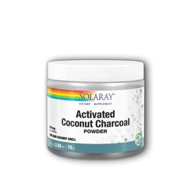 Solaray Charcoal Coconut Activated Active Carbon 150Gr.