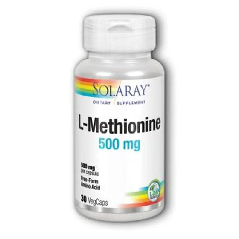 Solaray L-Methionine 500Mg. 30 Capsules