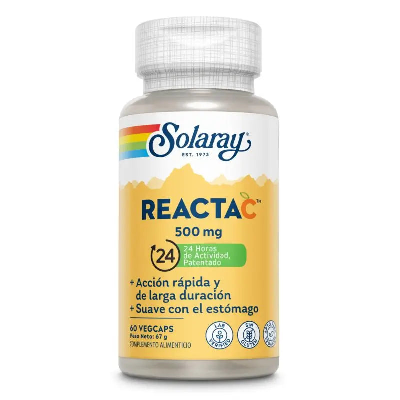 Solaray Reacta C , 60 capsules of 500 mg
