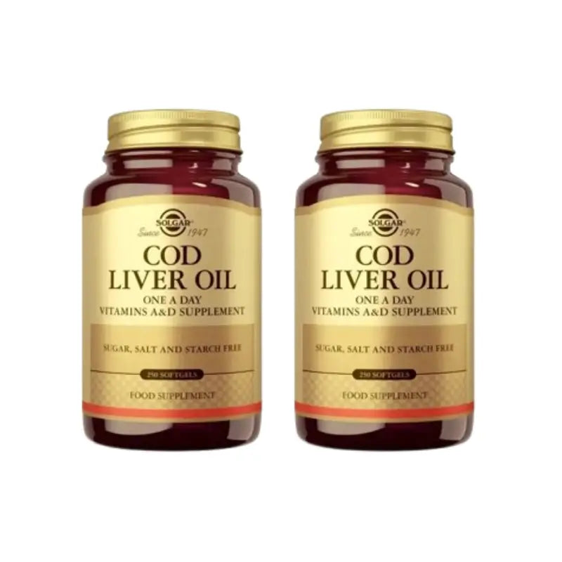 Solgar Huile de Foie de Morue, 2X250 Softgels