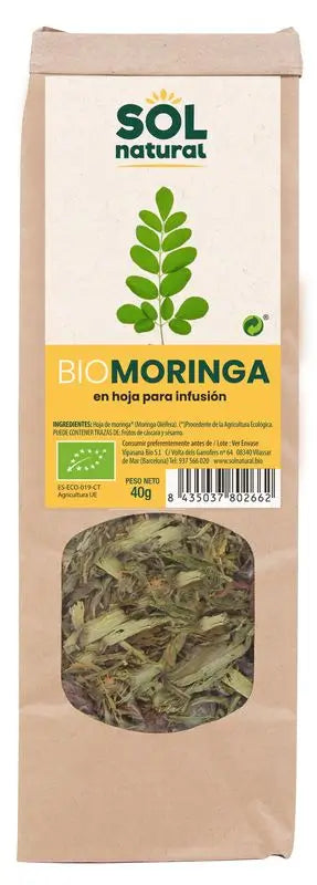 Solnatural Moringa Leaf For Infusion Bio, 40 Gr