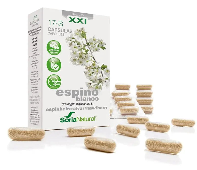 Soria Natural 17-S Hawthorn, 30 Capsules