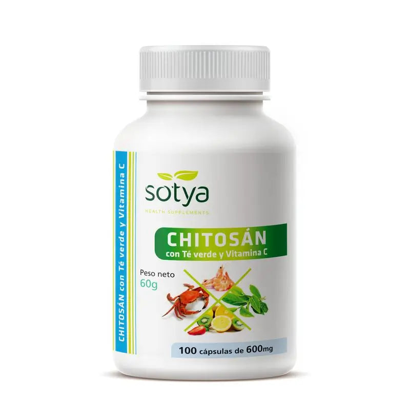 Sotya Chitosan + Green Tea + Vit.C, 100 Capsules
