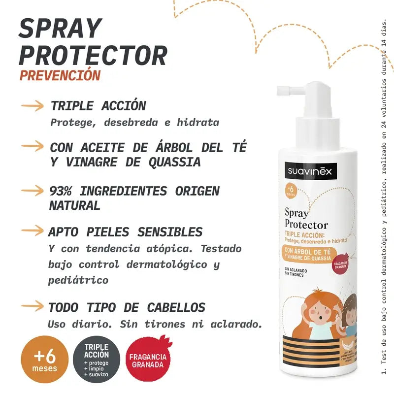 Suavinex Spray protecteur anti-poux, 250 Ml