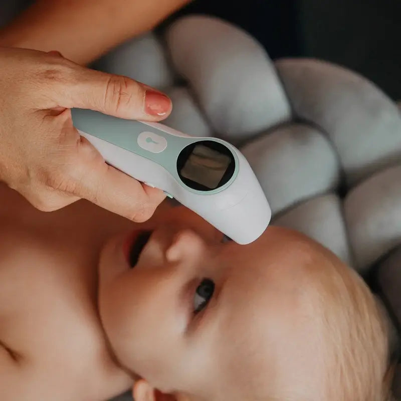 Thermomètre infrarouge Suavinex avec sac de transport et piles