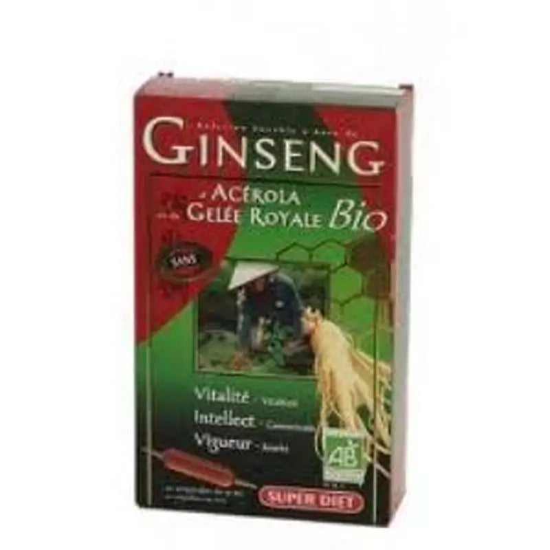 Superdiet Ginseng+Royal Jelly Bio 20Amp.