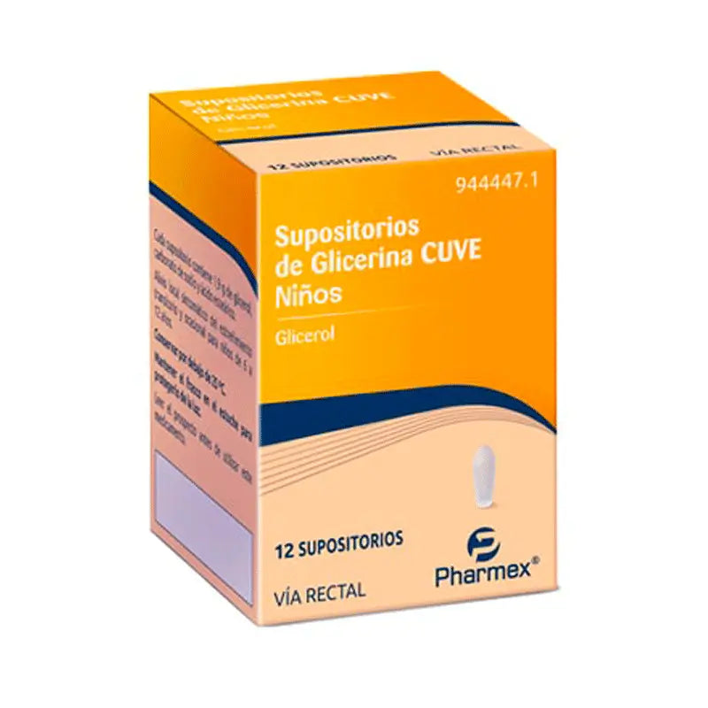 Glycerine Suppositories Cuve Children 1.9 g, 12 Suppositories