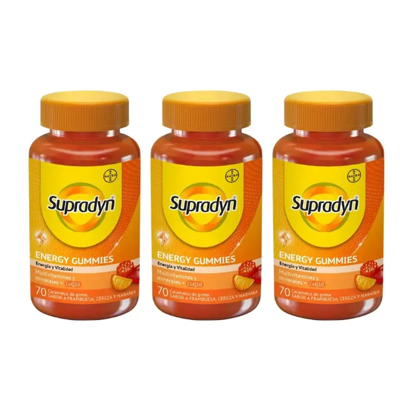 Supradyn Energy Gummies Adult, 3x70 Chewy Candies