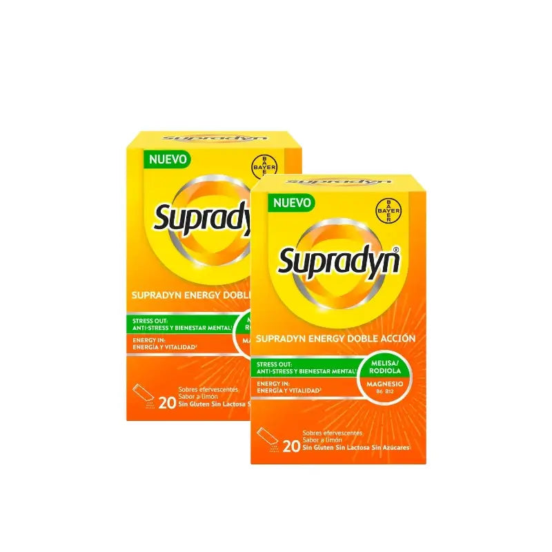 Supradyn Energy Double Action, lot de 2 x 20 sachets