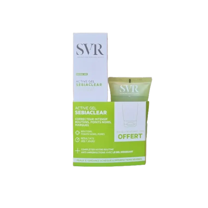 Svr Pack Sebiaclear Active Gel 40Ml + Mousse Gel 55Ml