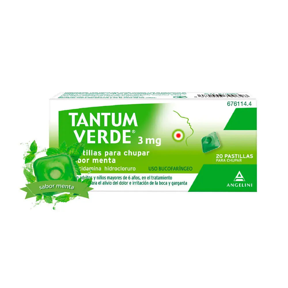 Tantum Verde Menthe poivrée 20 pastilles
