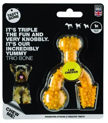 Tasty Bone Trio Bone Bone Chicken Toy
