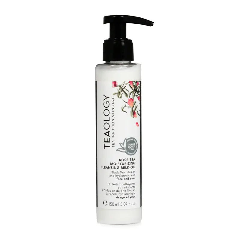 Teaology Rose Tea Moisturising Cleansing Milk-Oil, 150 ml