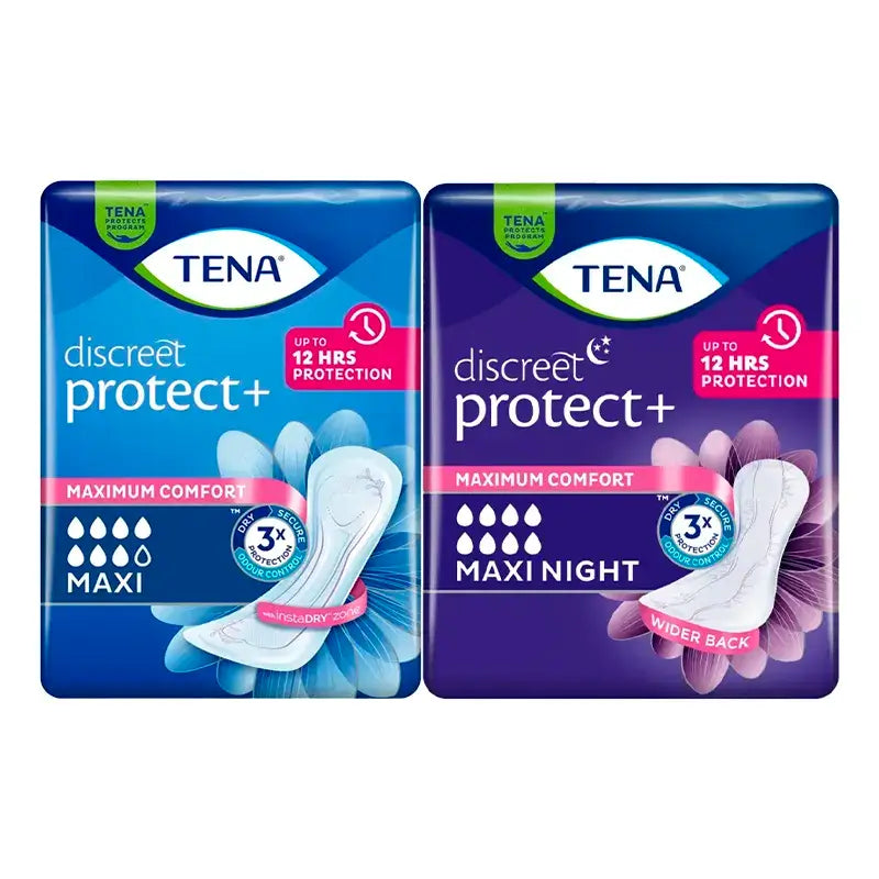 TENA Discreet Maxi 12 pcs + Maxi Night 12 pcs - 12 days