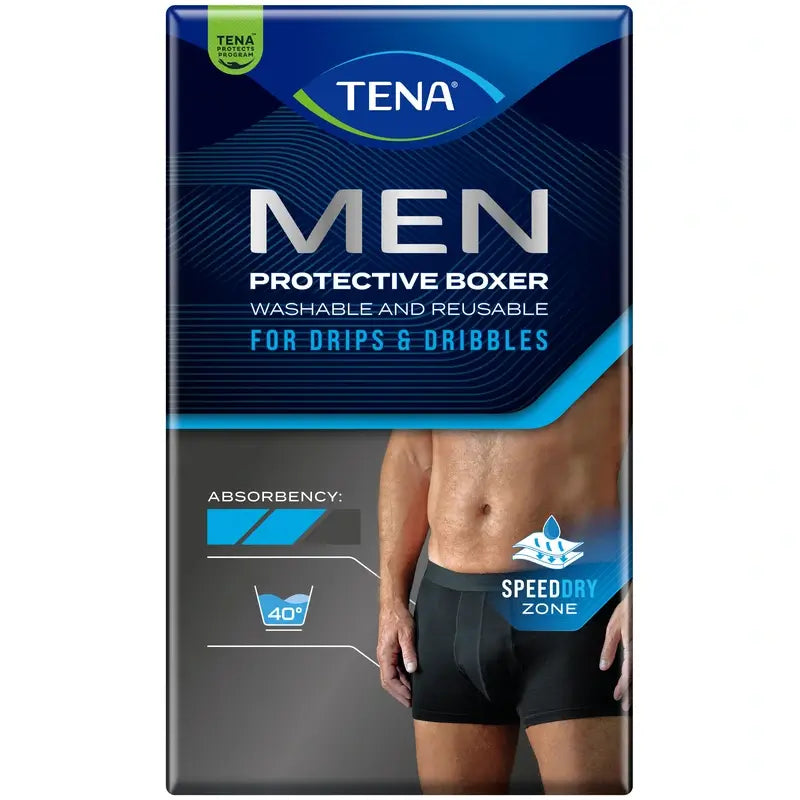 Tena Homme Boxer Lavable Noir L , 1 pc.