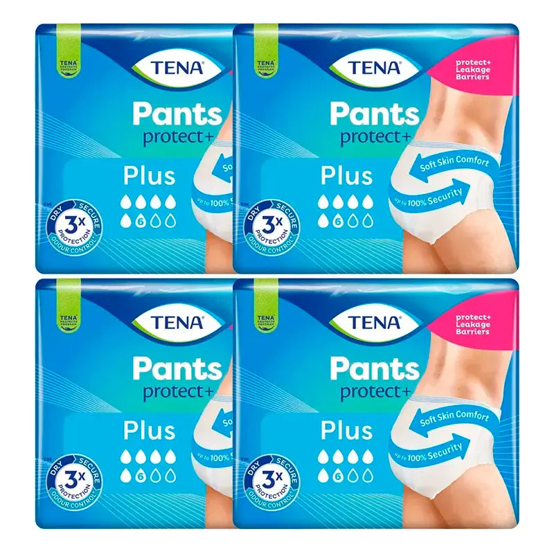 TENA Pack Pants Plus Size L, 4 X 14 unités