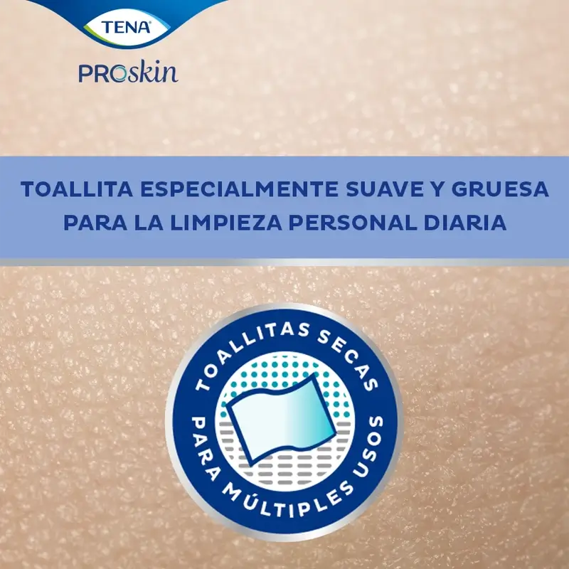 Tena Proskin Dry Towelette, 135 pièces