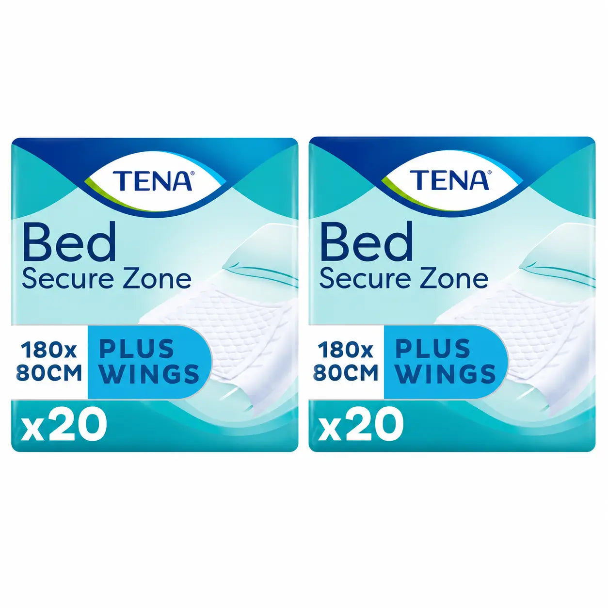Tena Bed Protector Bed Plus 80 X 180, 20 pcs, pack 2