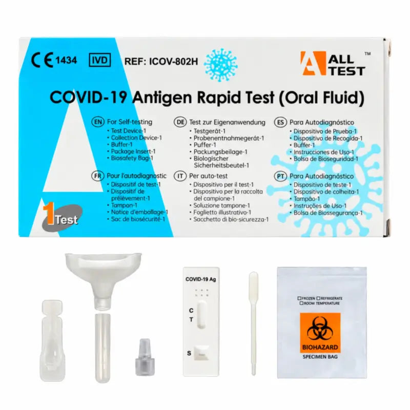Covid-19 Saliva Antigen Rapid Test - 1 unité - Tous les tests
