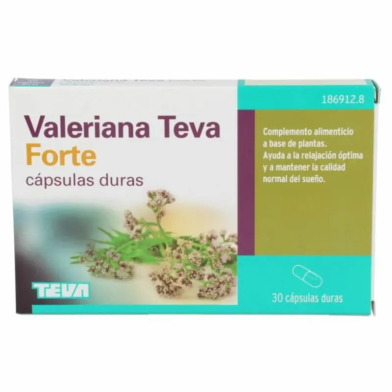 Teva Valeriana Forte 450mg, 30 Hard Capsules