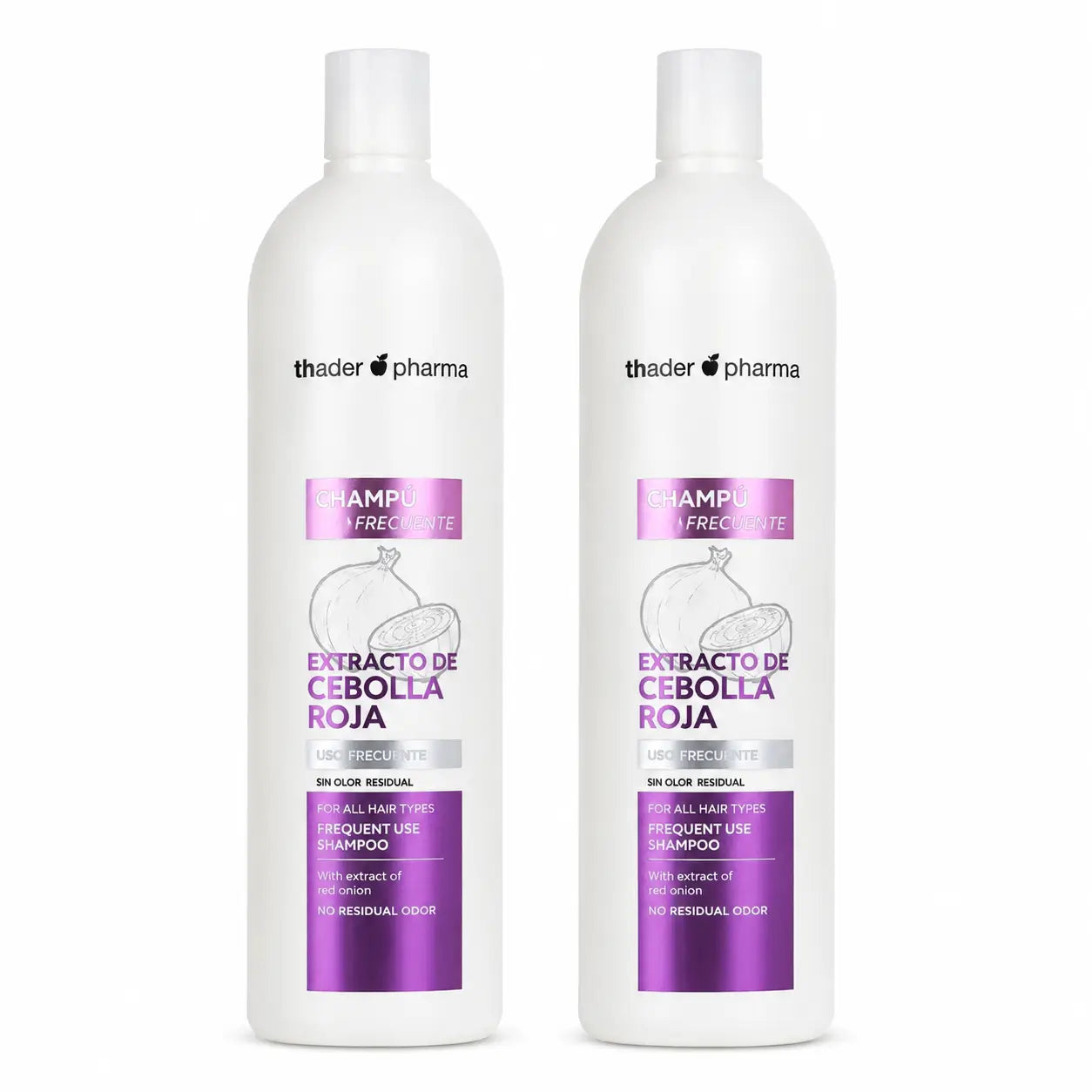 Th Pharma Shampooing à l'oignon 1000 ml, lot de 2