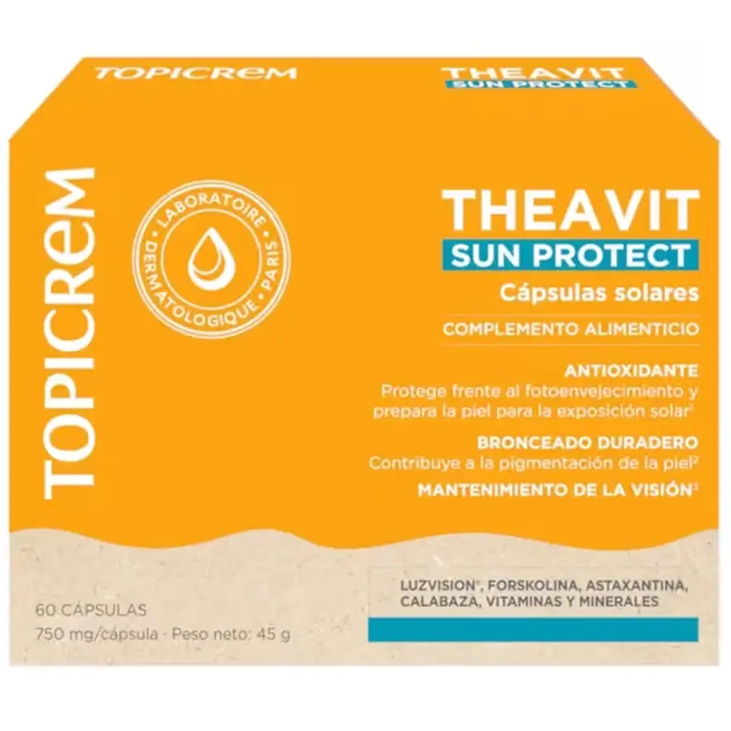 Topicrem Theavit Solar Sun Protect, 60 Capsules