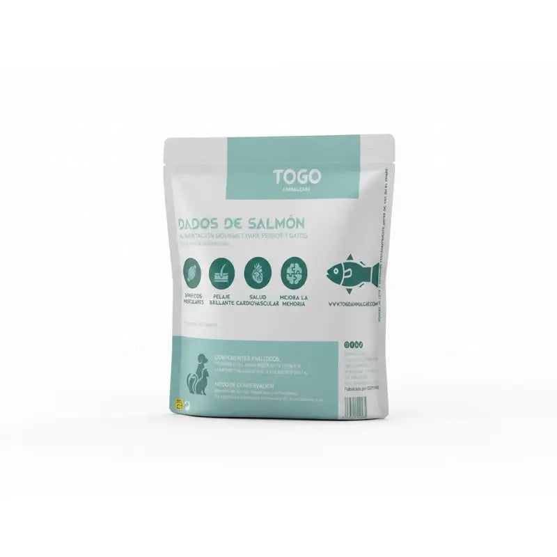 Snacks Togo au saumon en dés, 60 grammes