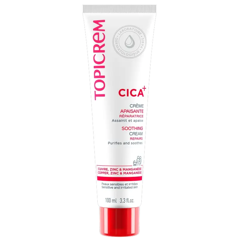 Topicrem Cica Crème Réparatrice Apaisante, 100 Ml