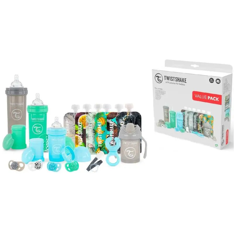 Twistshake Pack Bottles Blue