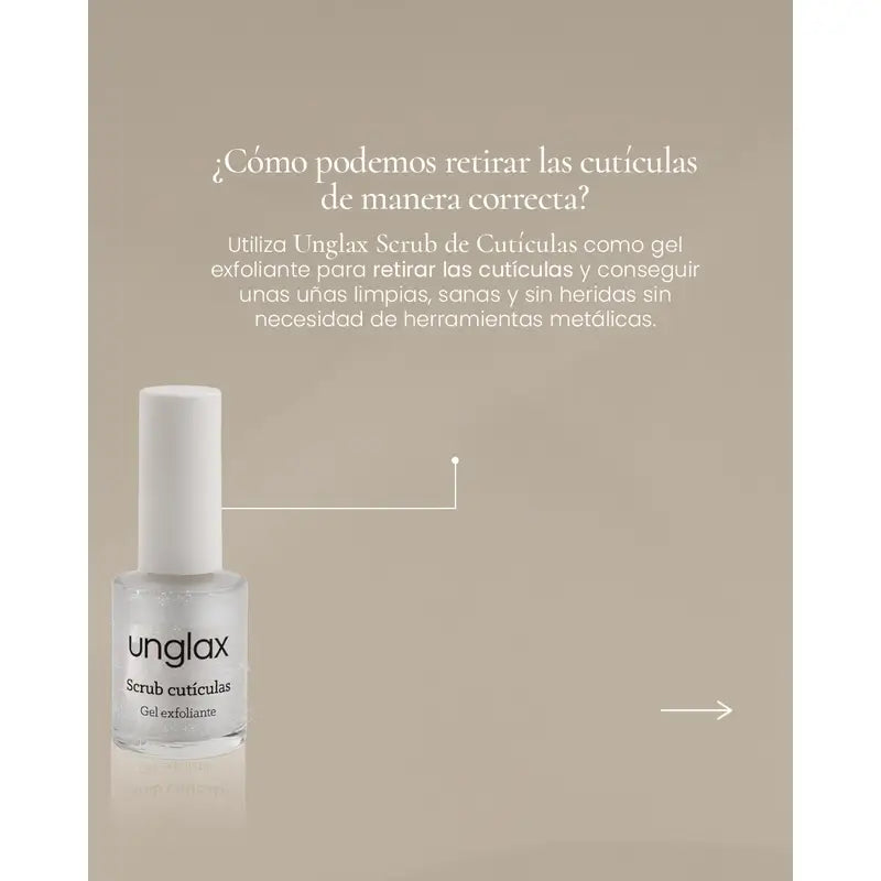 Unglax Scrub Exfoliant pour cuticules, 10 ml