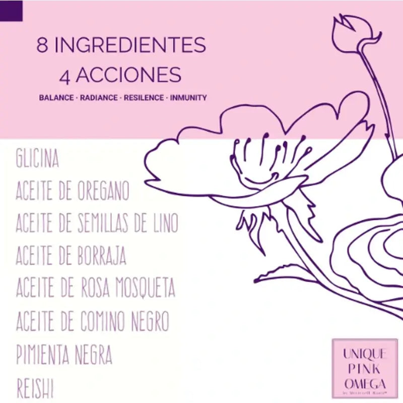 Unique Pink Omega, 60 gélules